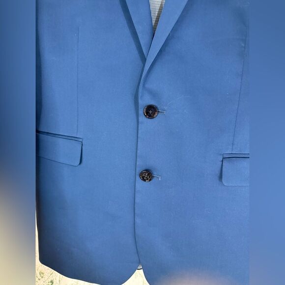 Express Extra Slim Fit Blue Stretch Suit Jacket and pants - Picture 7 of 16